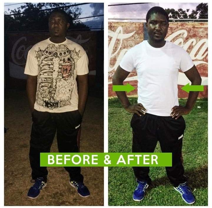 Female client before and after transformation — Health Elevation weight loss program success story